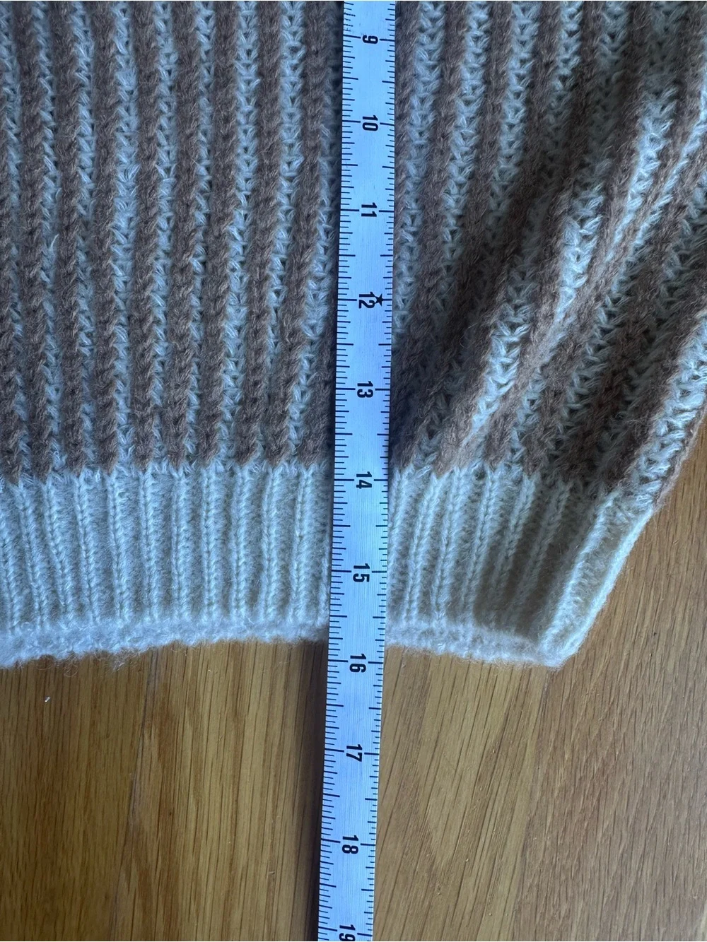 NEW Mayoral Girls Tan & Cream Stripe Long Sleeve Sweater Size 8